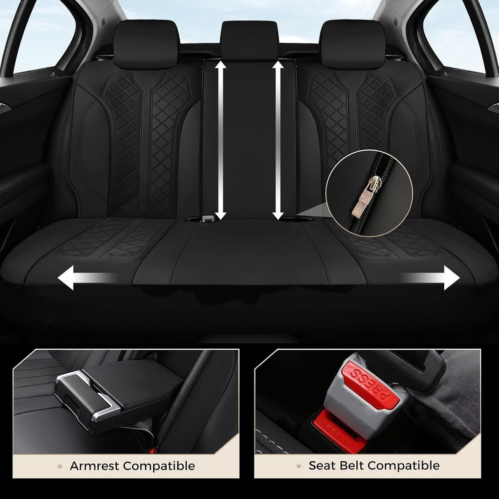 Coverado Car Seat Covers 5 Seats, Seat Covers Full Set, Mesh Breathable Seat ...