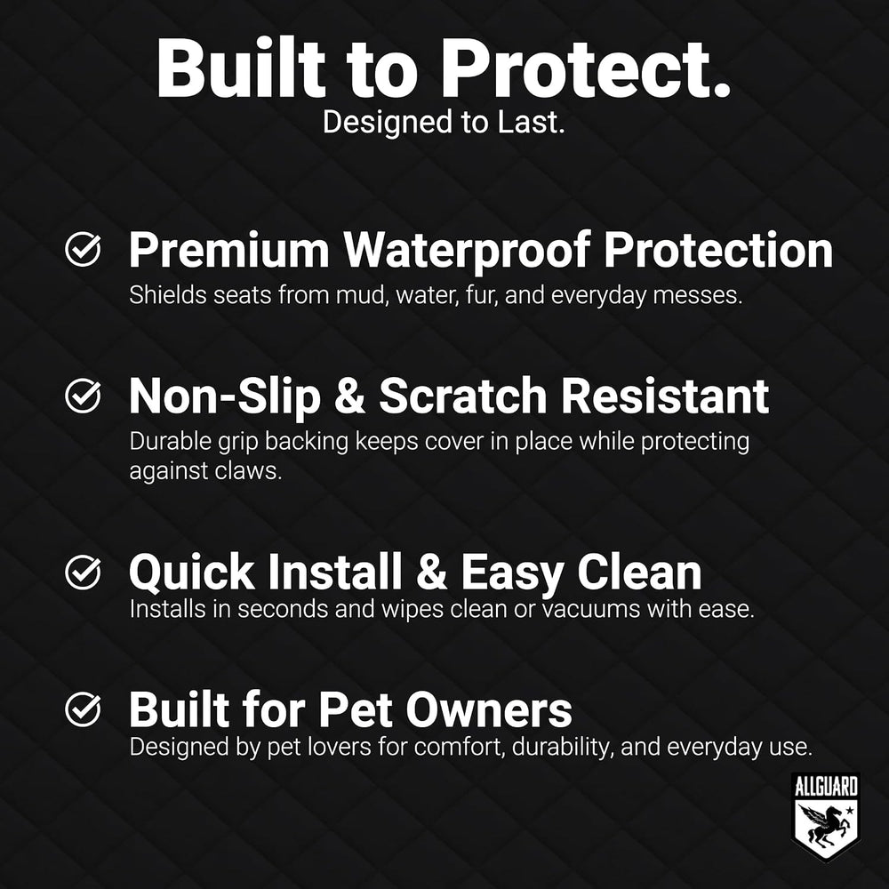 Dog Car Seat Cover for Back Seat, Waterproof, Scratchproof, Nonslip, Dog Hamm...