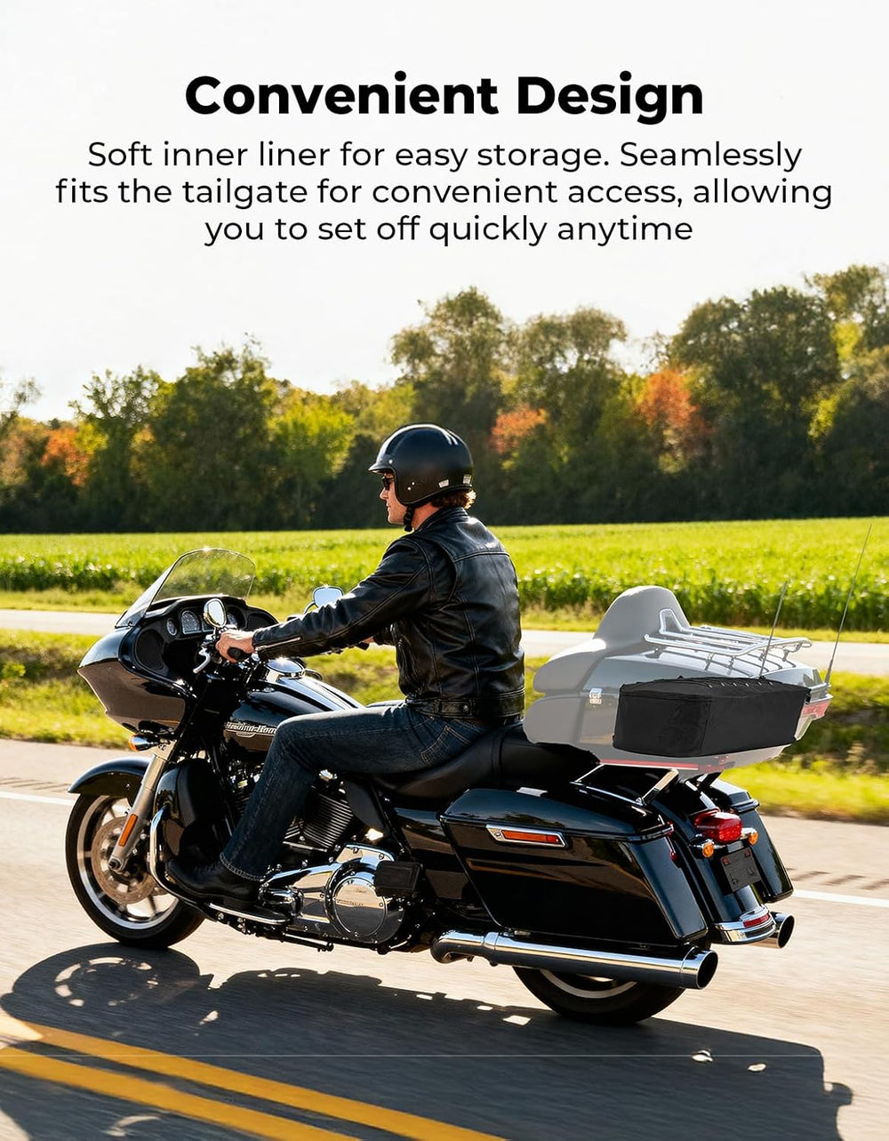 KEMIMOTO Rear Trunk Organizer Travel Soft Liner Luggage Bag 28L Compatible wi...
