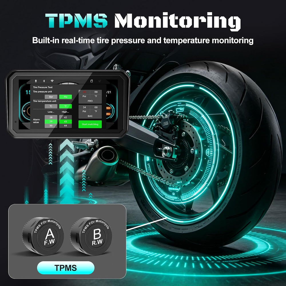 2026 LBW 6" Portable Motorcycle CarPlay GPS(Includes 128G SD), with Wire...