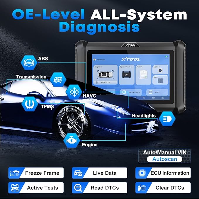 XTOOL D7S Bidirectional Scan Tool, 2025 OBD2 Scanner Diagnostic Tool