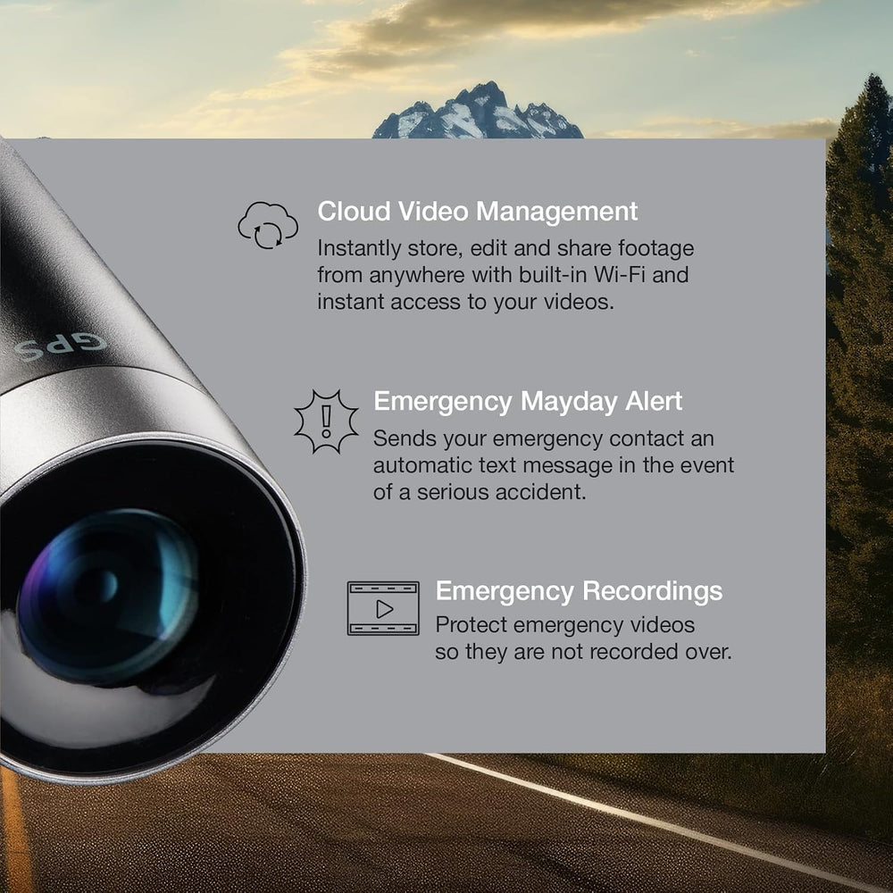 Escort M2 Smart Dash Cam, 1080P Full HD Video Dash Cam, Incident Reports