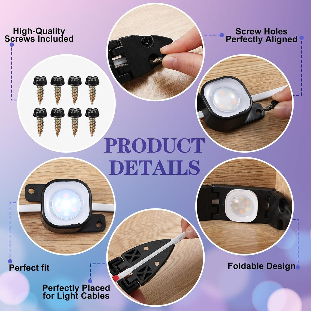Nuanchu 99 Pcs Light Clips Set Compatible with Govee Pro H706 H806, 90 Mounti...