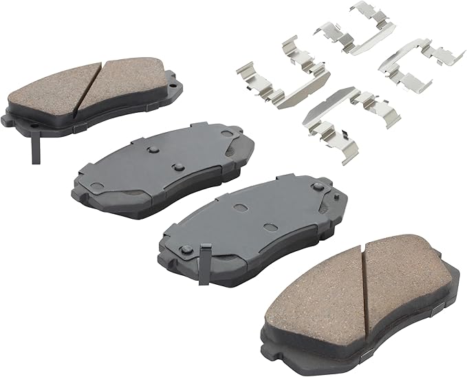 Premium Semi-Metallic Front Brake Pads Compatible