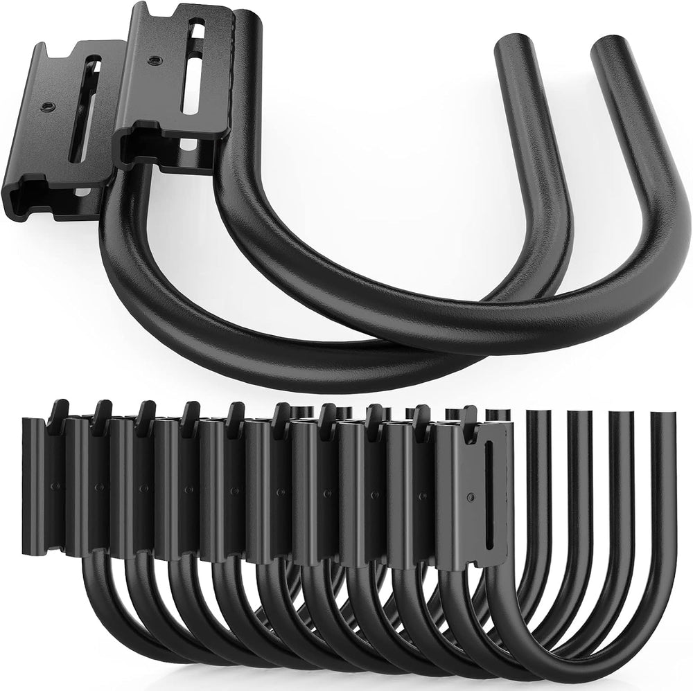 10PCS Heavy Duty E Track J Hooks,Large Steel 5" J Hook E Track Accessories