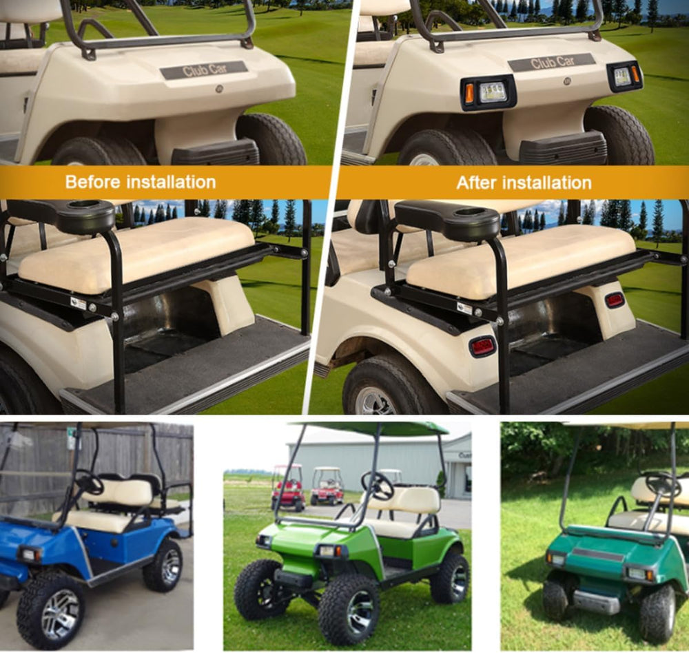 Club Car DS LED Light with Deluxe harness and Upgrade Headlight Power Kits | ...