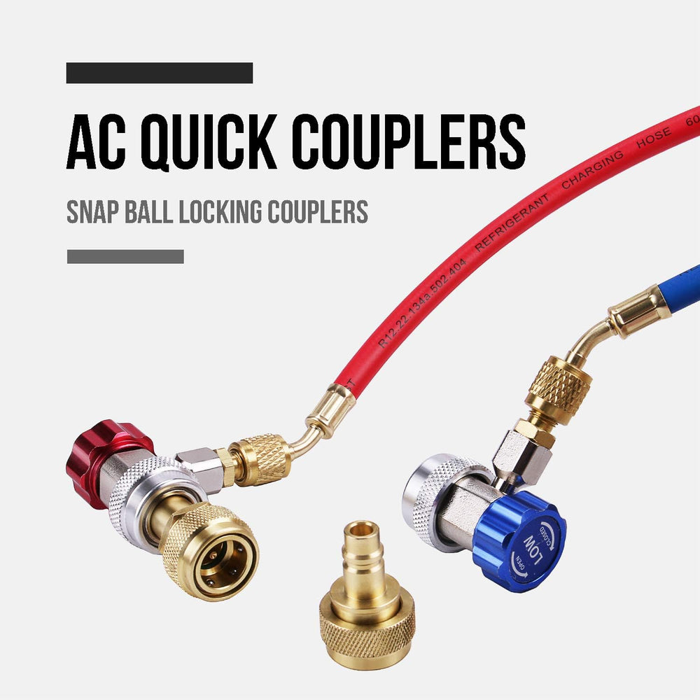 Lichamp Car A/C R1234YF R134A Adapters, AC R134 R1234 R 134A 1234YF Quick Cou...