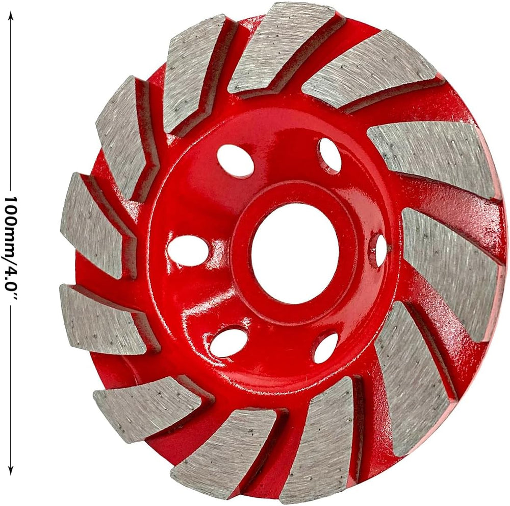 8 Pieces Concrete Grinder disc 4 Inch Concrete Turbo Diamond Cup Grinding Whe...
