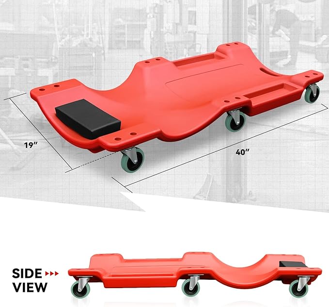 Auto Dynasty 40 Inches Mechanic Creeper, Automotive Garage Repair Low Profile