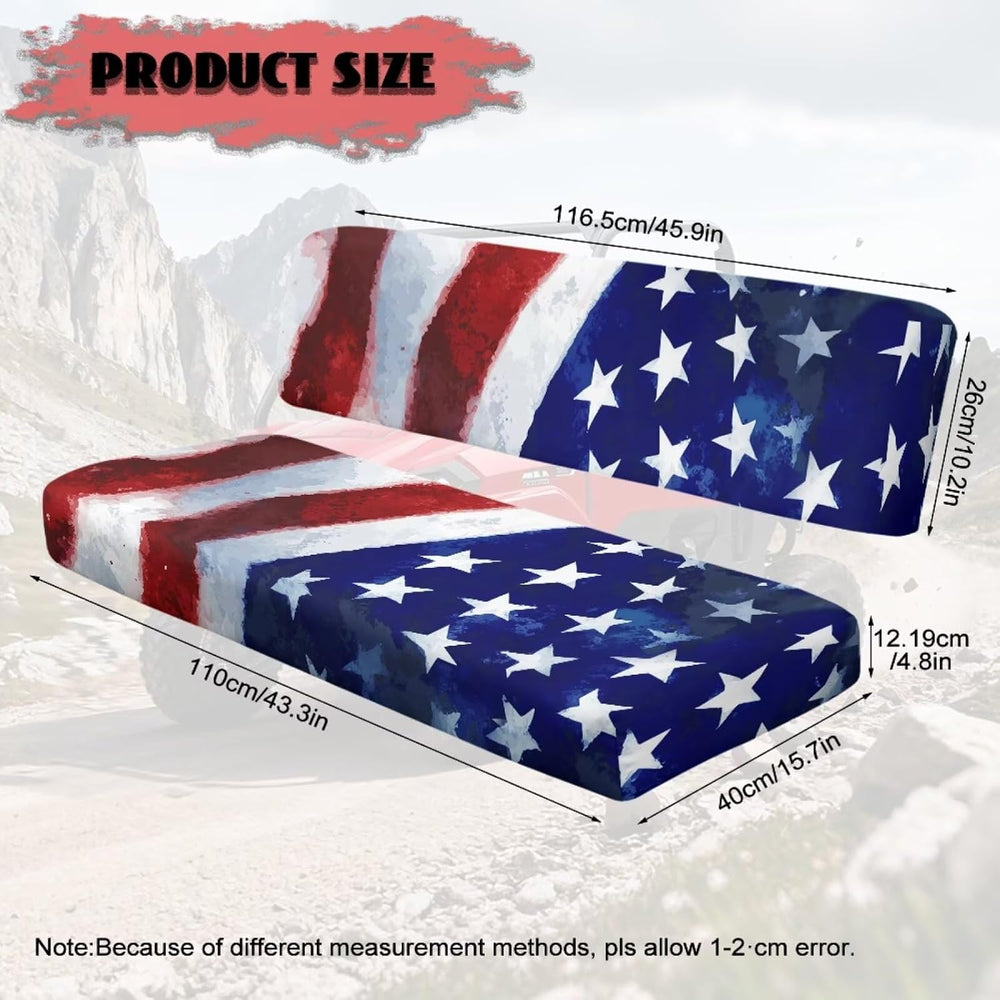 Poceacles Mule UTV Seat Cover Patriotic Decoration UTV Accessory Farm Vehicle...