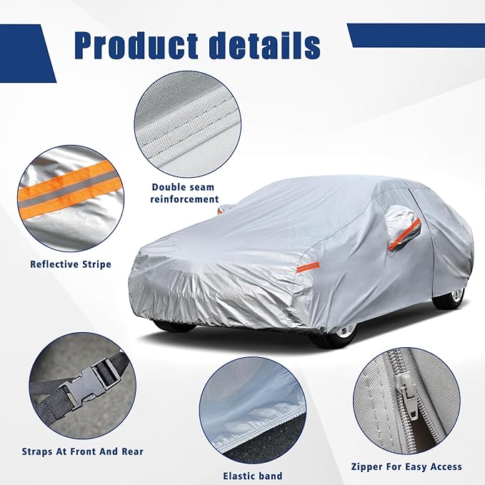 Kayme 6 Layers Car Cover Custom Fit
