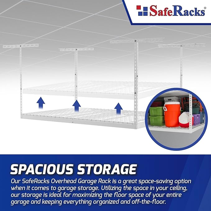 SafeRacks Overhead Garage Storage Rack