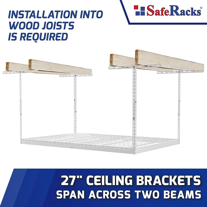 SafeRacks 4x6 Overhead Garage Storage Rack