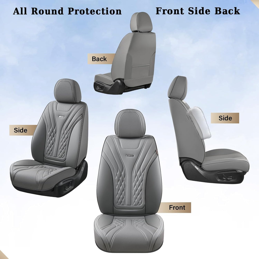Coverado Car Seat Covers Full Set, 5 Seats Front Seat Cover and Back Seat Cov...