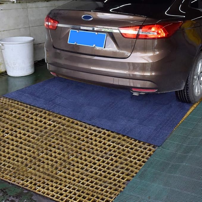 Garage Floor Mat, Absorbent Fabric, Anti-slip and Waterproof Backing, Garage