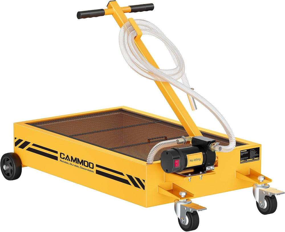 15 Gal Electric Oil Drain Pan, 110V High-Flow Pump, 9.8 FT Hose, 200 W Motor