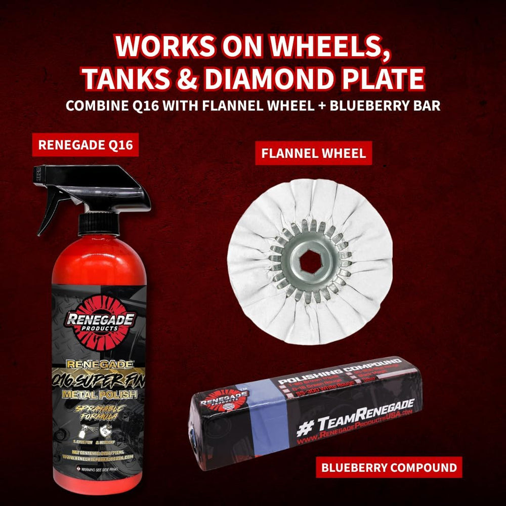 Renegade Products USA | Q16 Extra Fine Sprayable Metal Polish - High-Gloss Fi...