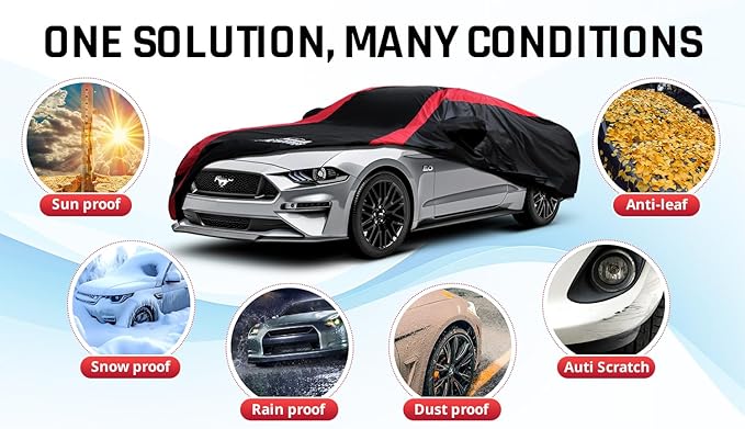 Mustang Car Cover Waterproof All Weather