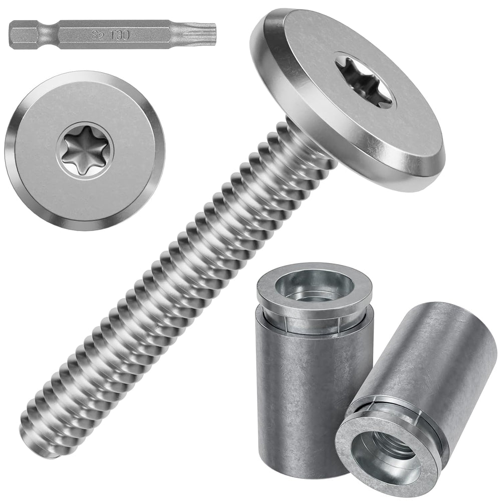 200pcs Hurricane Sidewalk Bolt and Anchor Kit Stainless Steel Shutter Screw