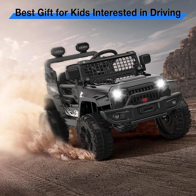 12V Kids Electric Ride On Truck Car w/Parent Remote Control, Spring Suspension