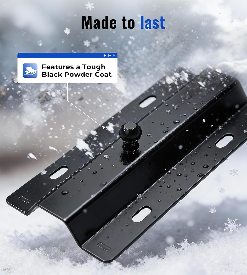 Universal 30,000 lbs Gooseneck Ball Plate Fit for All Standard 5th Wheel Rail...