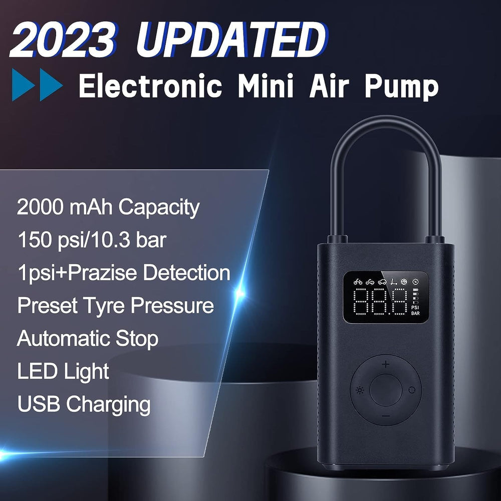 Xiaomi Portable Electric Air Compressor, 150 PSI Tire Inflator for Car, Scoot...