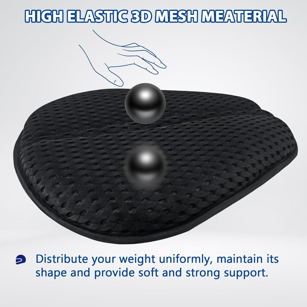 AEROiVi Airflow Pro Motorcycle Seat Pad โ Ultra-Breathable 3D Mesh & Quic...