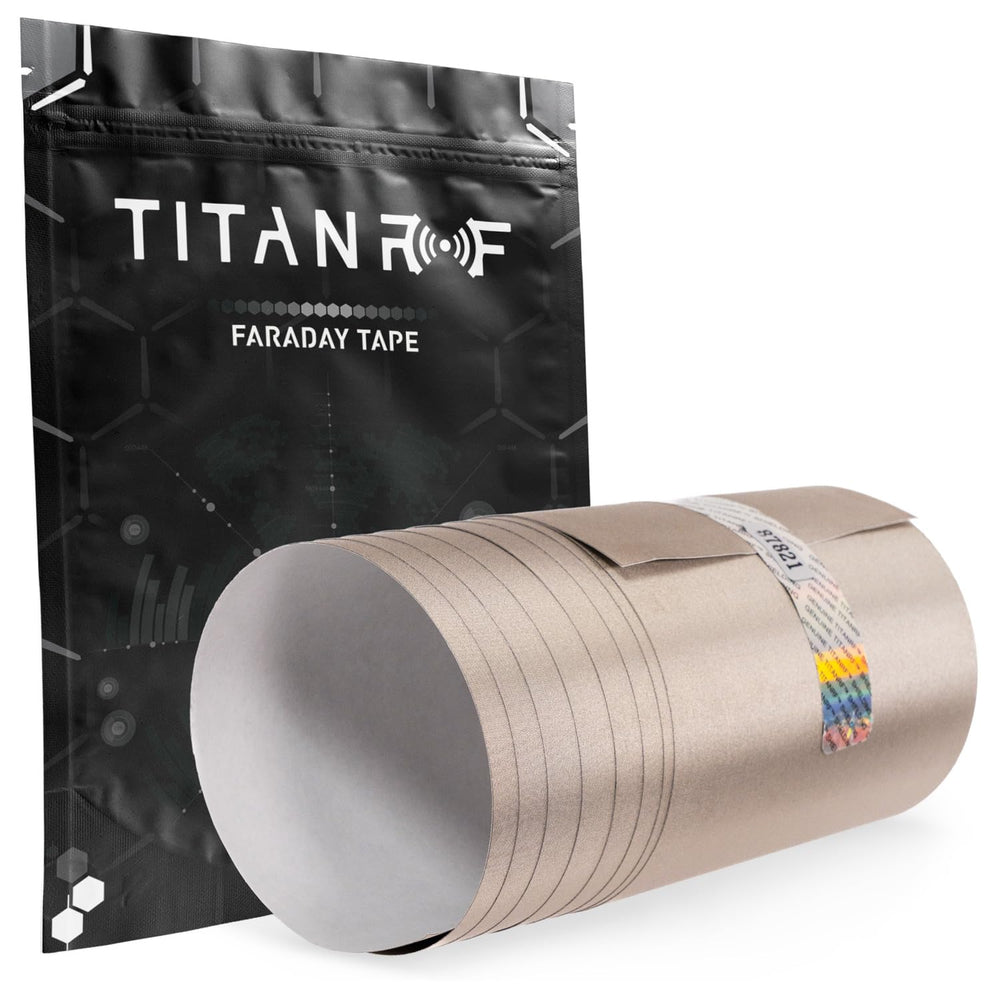 TitanRF Faraday Tape, Conductive Adhesive RF Shielding Roll, 6in x 10ft