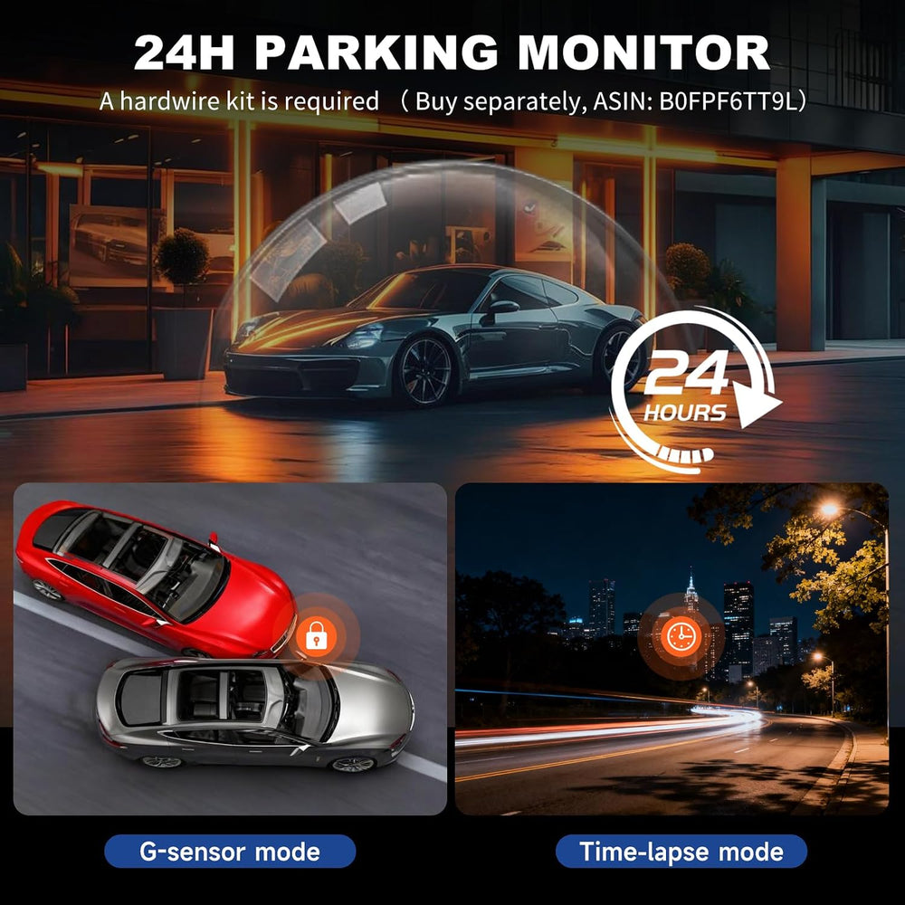 4K Dash Cam Front and Rear with STARVIS 2 Night Vision, Built-in GPS WiFi, 10...