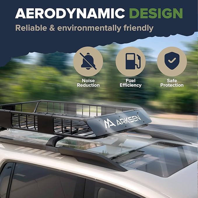 ARKSEN 54 x 34 x 6 Inch Universal Roof Rack