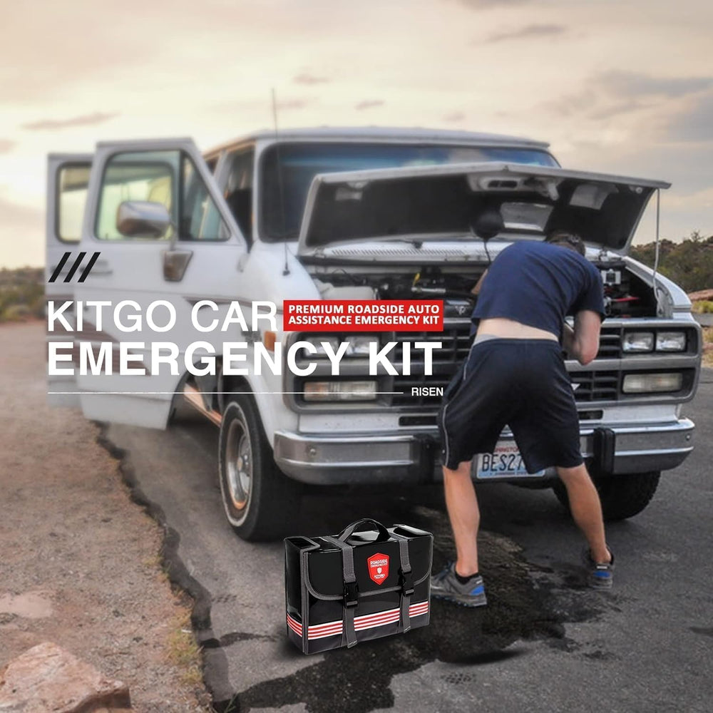 Car Emergency Kit (126 Piece)๏ผGift for Father Women Friend, Premium Roadside ...