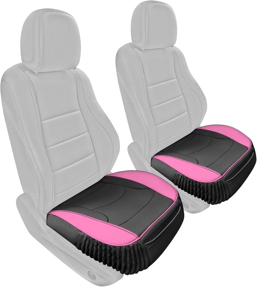 FH Group Car Seat Cushion – Durable PU Leather Car Seat Cushions, 2 Piece Fro...
