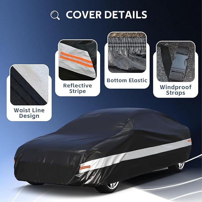 10 Layers Car Cover Custom Fit for BMW Z4 E85, Waterproof All Weather for