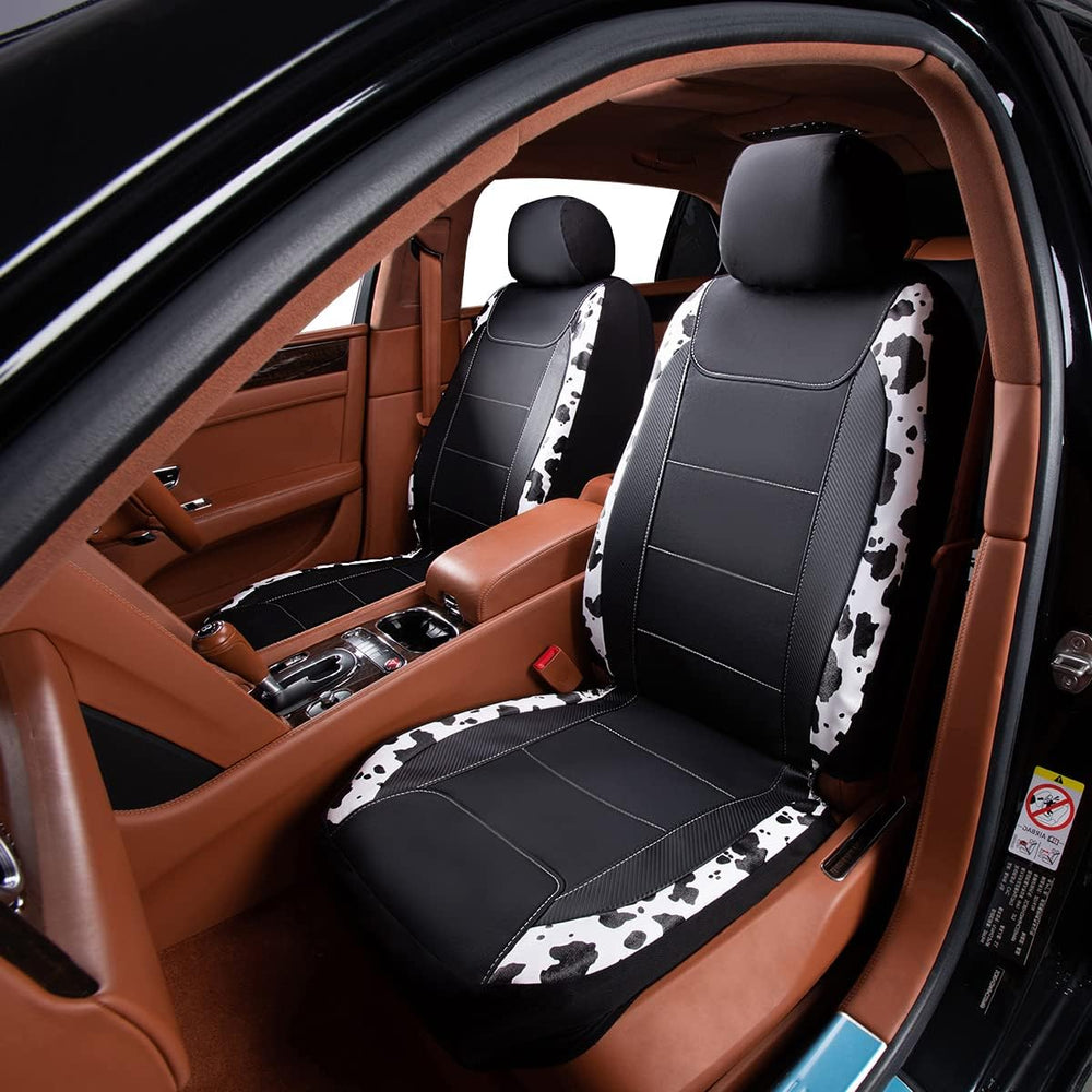 Flying Banner car seat Covers Protects Water Proof Faux Leather Carbon Fiber ...