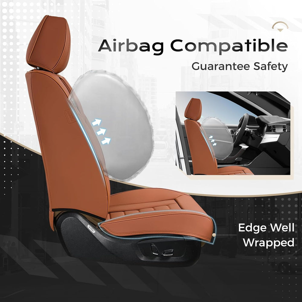 Coverado Car Seat Covers Full Set, Seat Covers for Cars, Front Seat Covers an...