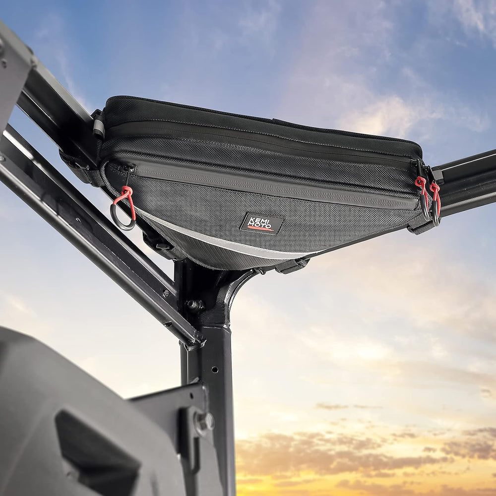 KEMIMOTO 2 Packs UTV Roll Bar Triangle Storage Bag | 1680D, Water Resistant, ...