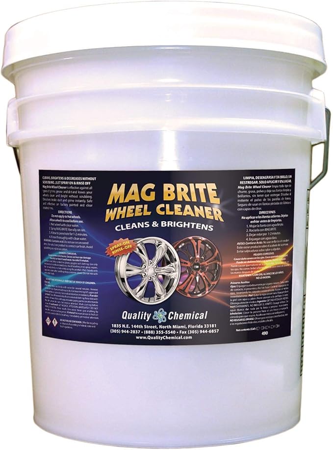 Quality Chemical Mag Brite/Acid Wheel and Rim Cleaner/Wheel and Tire Cleaner