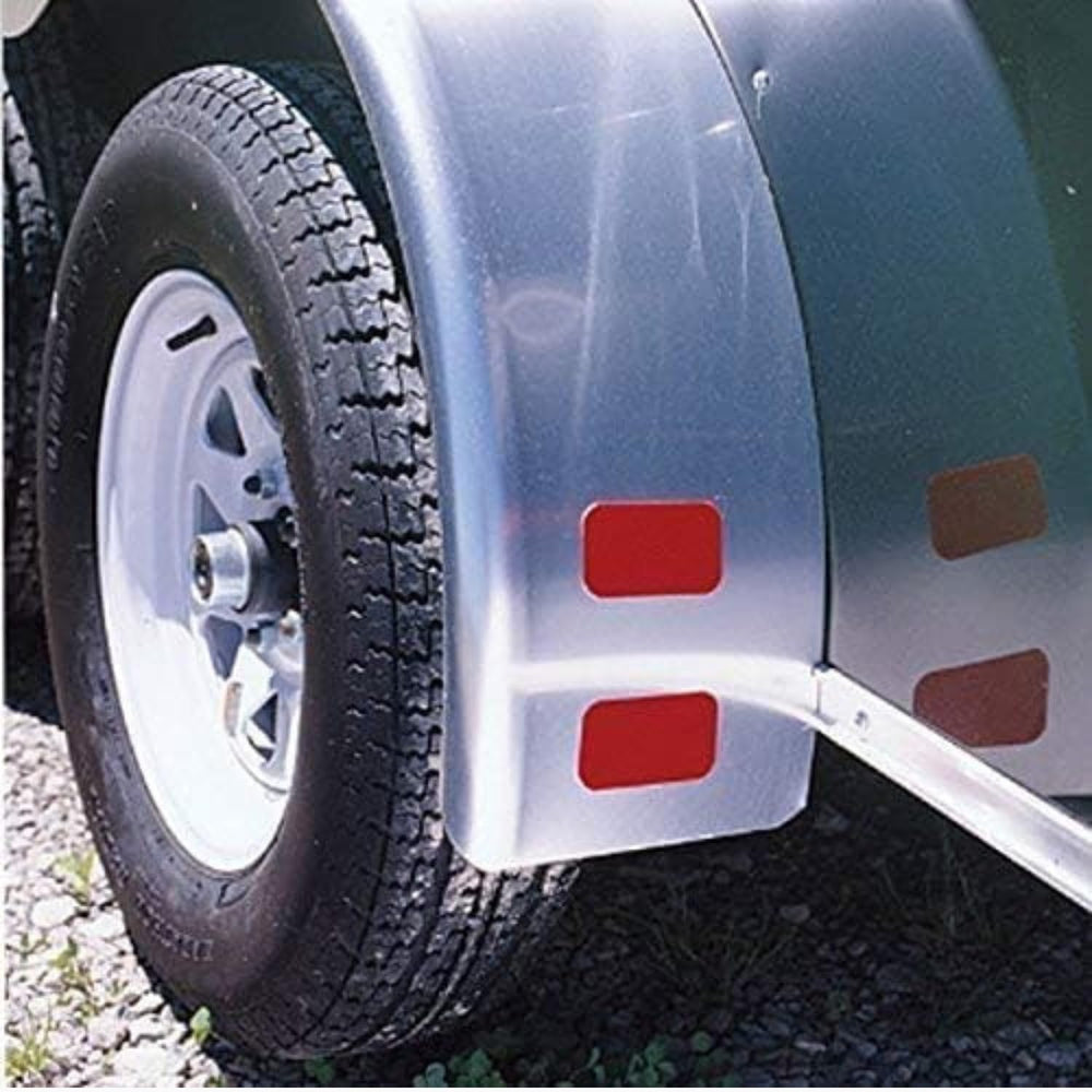 LiteMark DOT-SAE Prismatic Stick-On Reflectors, Red, 2 x 3.5 in, 50 Pack