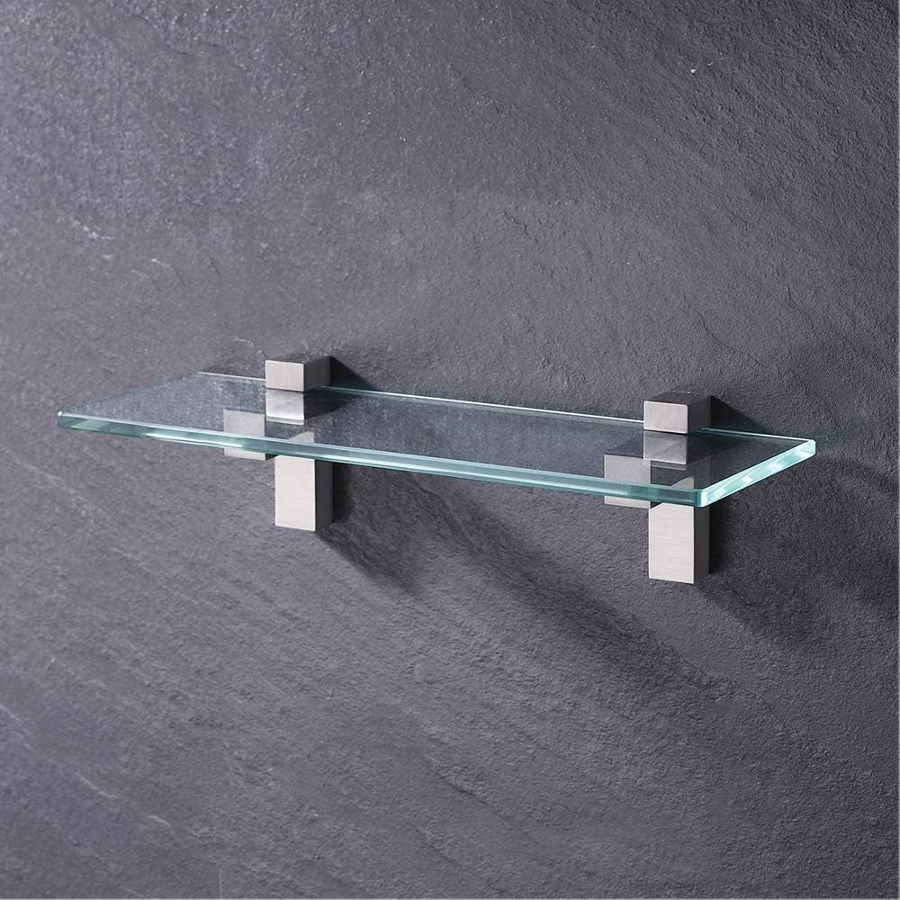 AWEN 12pcs Solid Metal Adjustable Wood/Glass Shelf Bracket Wall Mount, Shelf ...