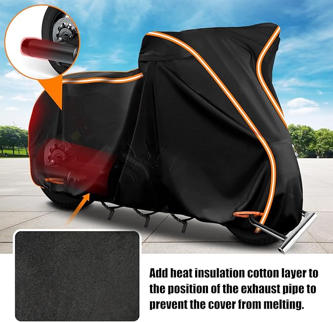 420D Waterproof Motorcycle Cover
