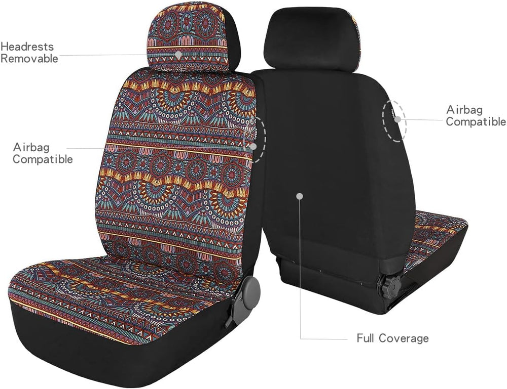 P&J AUTO P&J Baja Blanket Car Seat Covers Magic Boho Designs Universa...