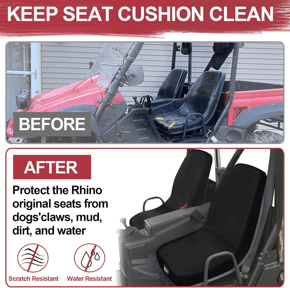 StarknightMT UTV Seat Covers Compatible with Rhino 700 660 450 2004-2021 1680...