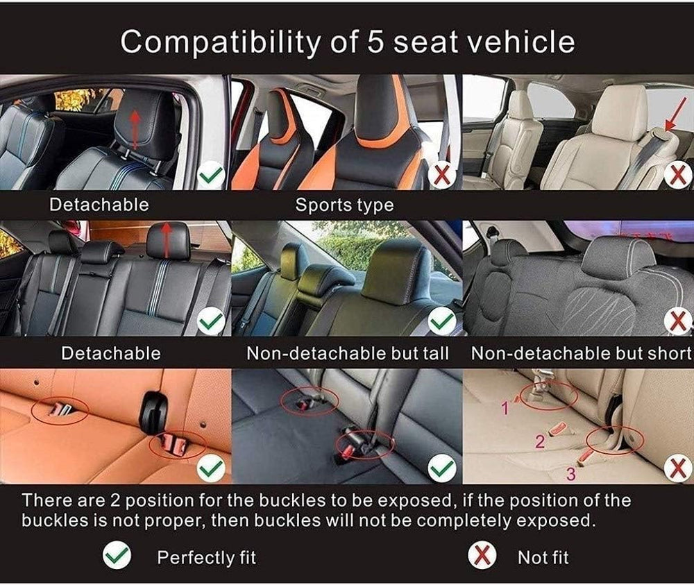 Leather Car Seat Covers,Full Coverage Seat Covers,Universal Automotive Seat C...