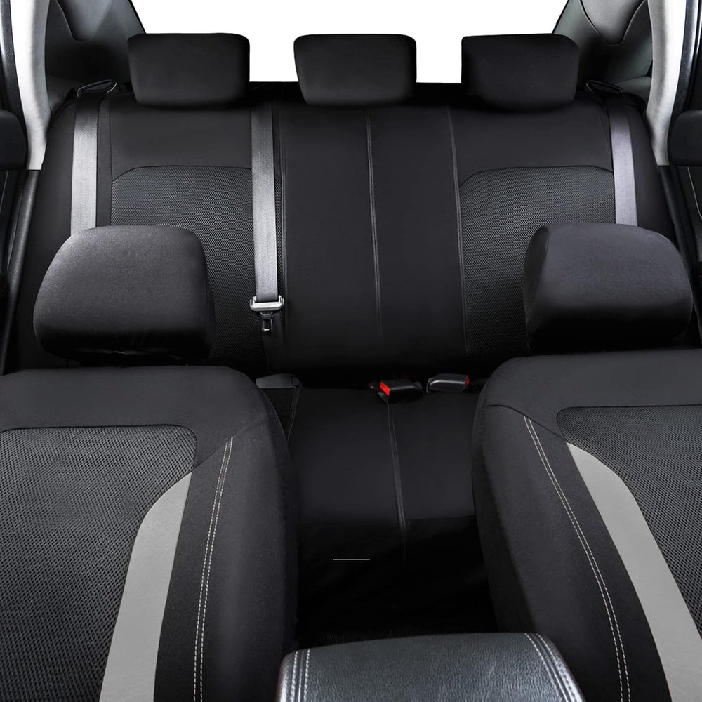 CAR PASS 3D Air Mesh Car Seat Covers Full Set, Breathable Sporty Rear Bench w...