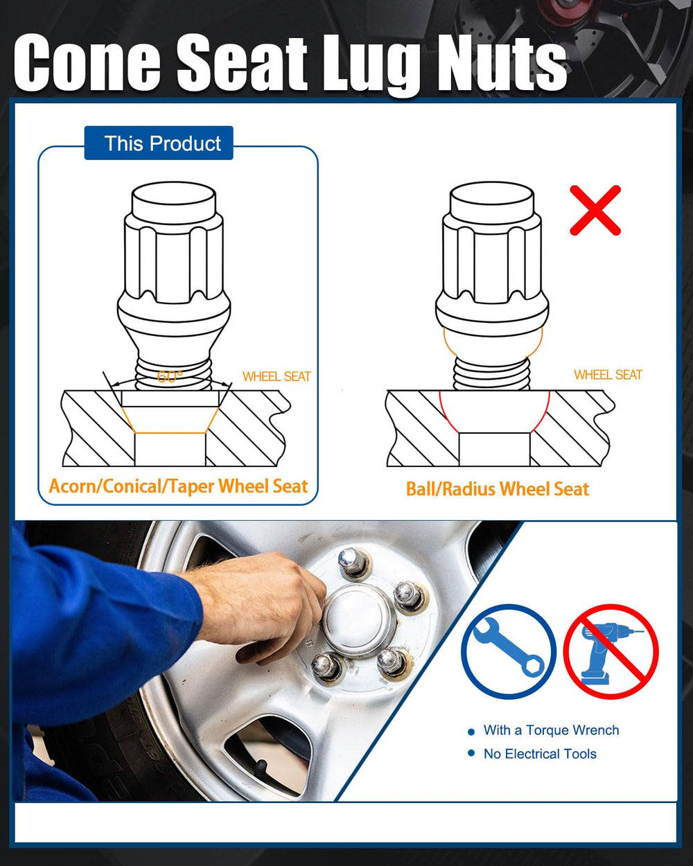 GAsupply M14x1.25 Lug Bolts 28mm Shank fits for BMW i3, i4, i5, i7, i8, ix, M...