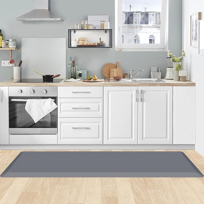 KitchenClouds Kitchen Mat Cushioned Anti Fatigue Kitchen Rug 0.8inch Non Slip