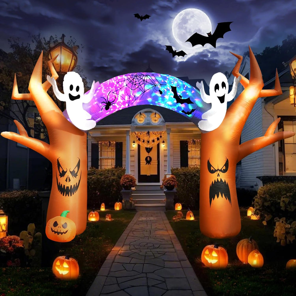 17 FT Halloween Inflatable Tree Archway Outdoor Yard Decoration