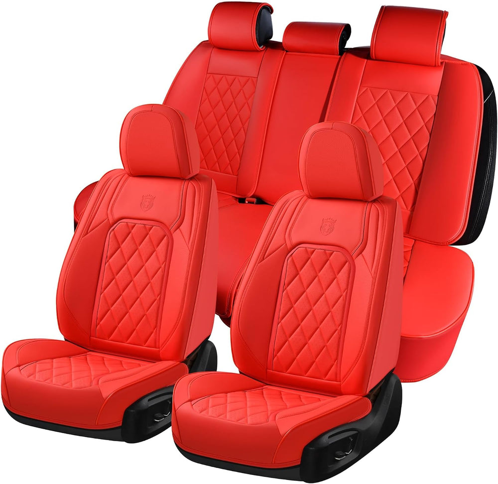 Coverado Car Seat Covers Full Set, 5 Seat Universal Seat Cover for Cars, Luxu...