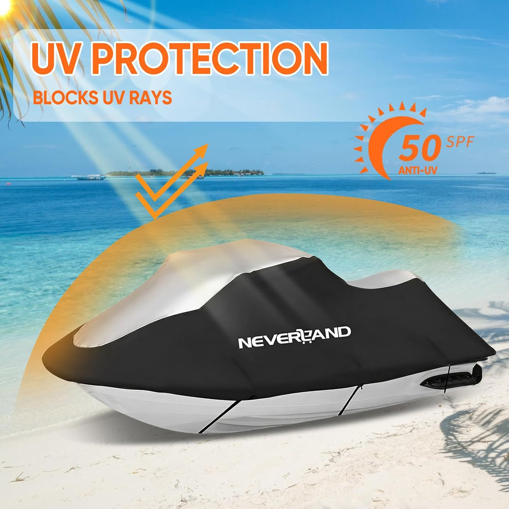 Jet Ski Cover Jetski Cover Compatible with Yamaha Seadoo, Trailerable Jet Ski...