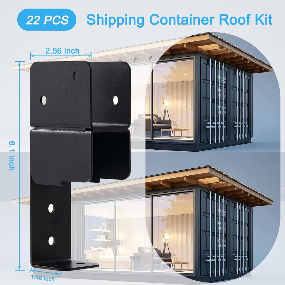 20 Foot Shipping Container Roof Brackets Fits๏ผWood Truss Brackets for Shippin...